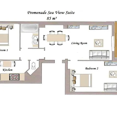 Sea Front - Panoramic View With Terrace - 85 M * Nice